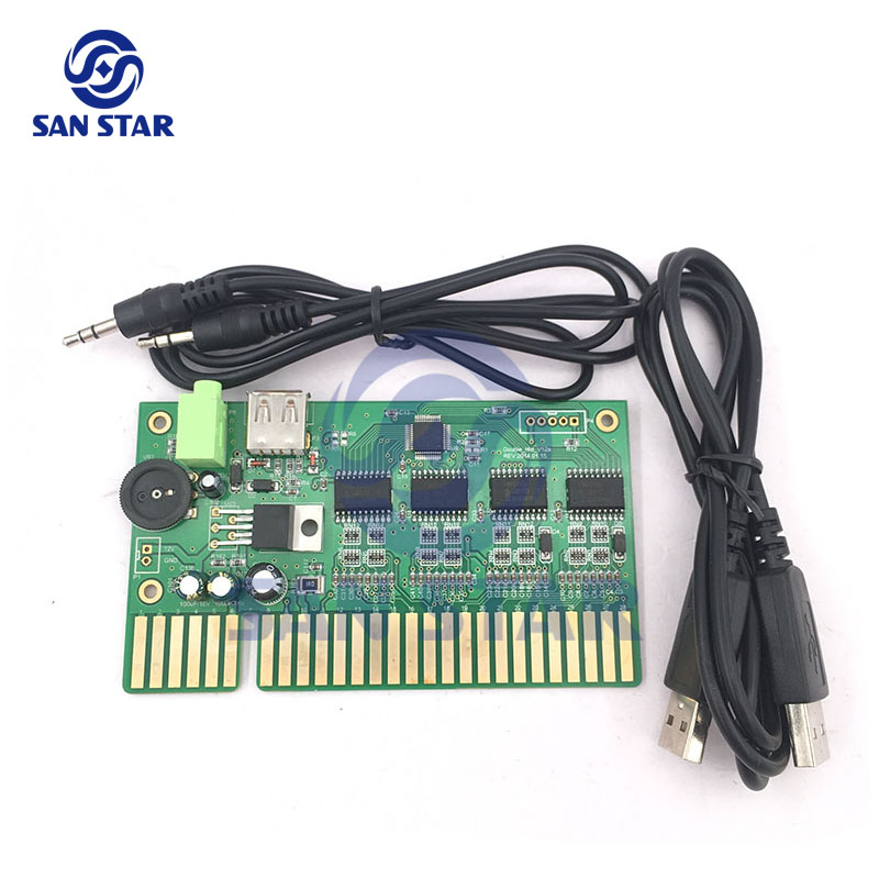 Arcade Button Pcb - Pc Naar Jamma Usb Converter Board