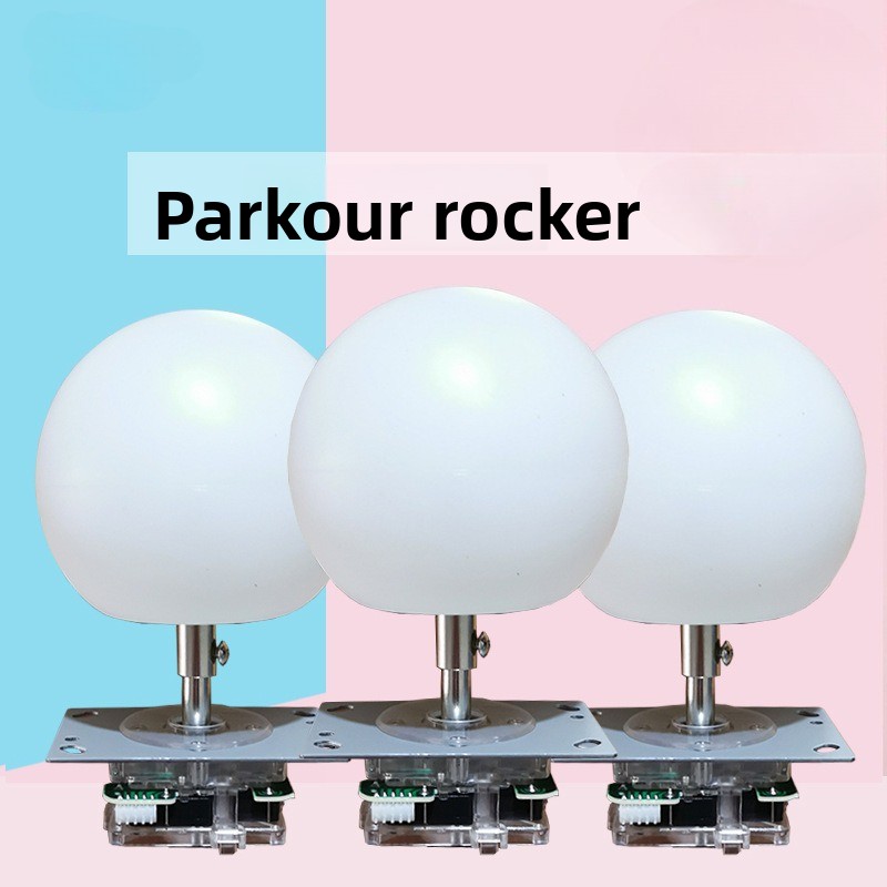 Joystick Arcade Parts - Arcade-joystick voor parkour-spel, muntautomaat, kleurrijke LED-verlichting,