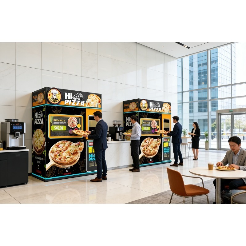 Commercial Vending Machine - Automatische pizzabakmachine, verse warme pizza, buiten