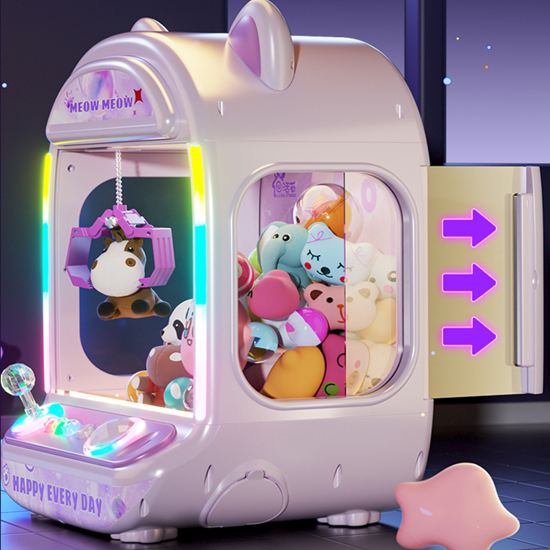 Claw Crane Machine - DIY Paarse Automatische Pop Machine Kinderen