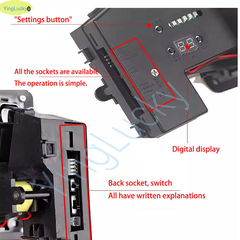 Kleurrijke LED Multi Coin Acce - Coin Acceptor Selector recensie en prijs