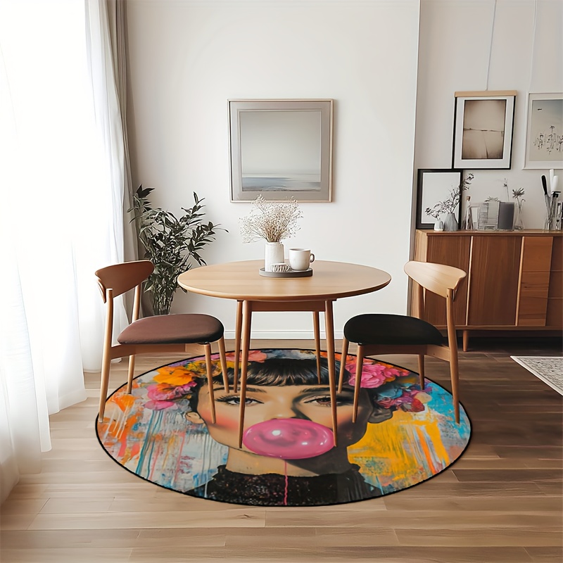 Graffiti Art Vrouw met Bloemen - Bubble Gum Machine recensie en prijs