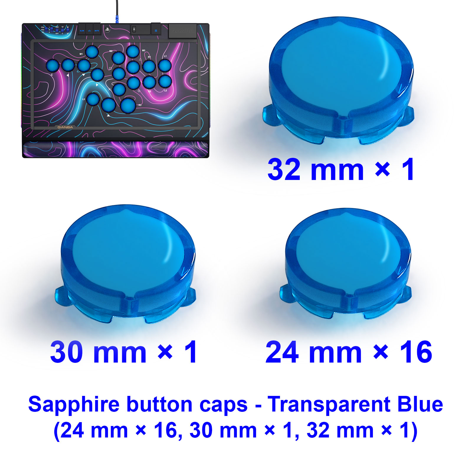 QANBA SAPPHIRE S1 Knopdop Arca - Joystick Arcade Parts recensie en prijs