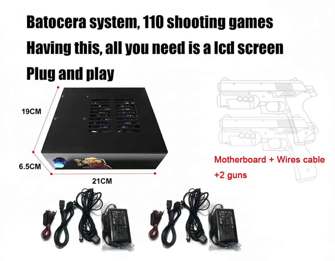 Batocera-spelsysteem met dubbe - Gun Shooting Arcade recensie en prijs