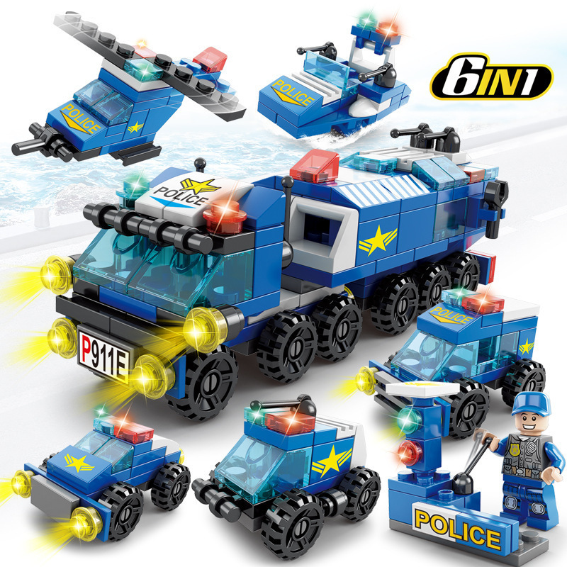 6-in-1 Mega City Bouwset - Pol - Claw Crane Machine recensie en prijs