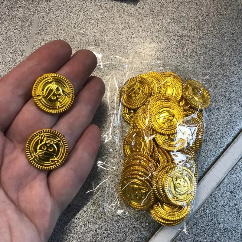 50 Stuks Piraat Gouden Munten  - Arcade Game Coin recensie en prijs