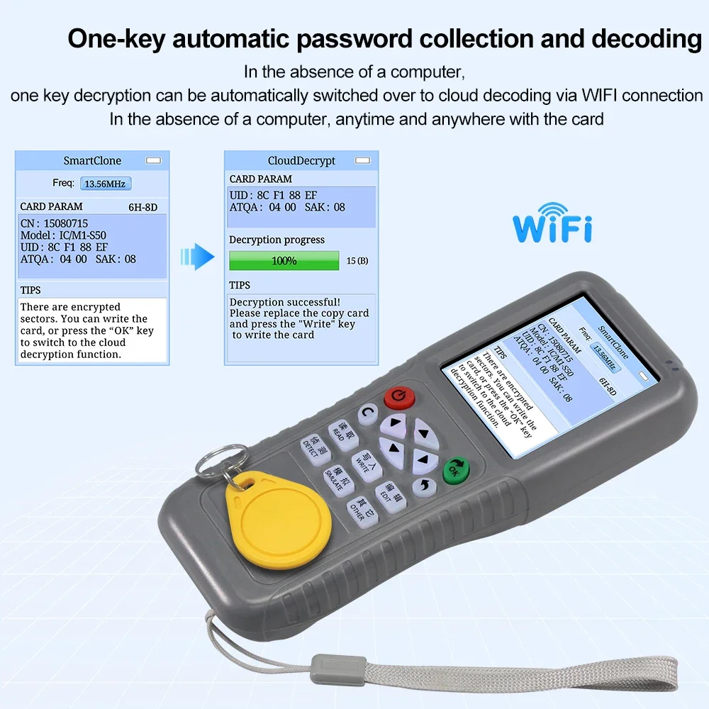 WiFi RFID Kopieerapparaat Dupl - Nfc Card Reader Vending recensie en prijs