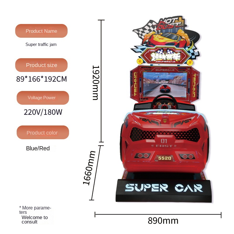 Muntbediende arcade gameautoma - Racing Arcade Cabinet recensie en prijs